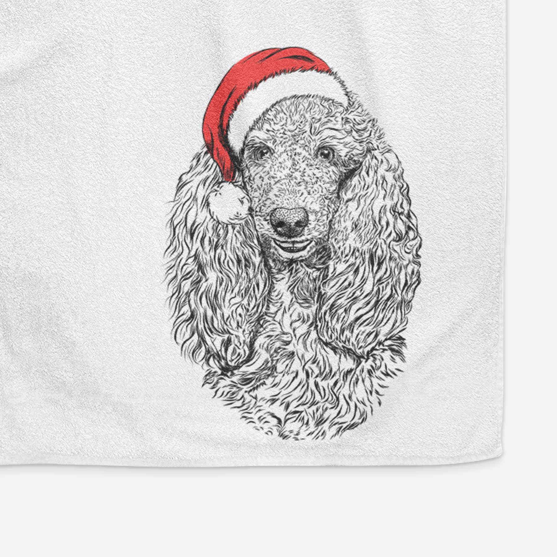 Kenna the Standard Poodle Decorative Hand Towel