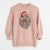 Santa Kenna the Standard Poodle - Unisex Pigment Dyed Crew Sweatshirt