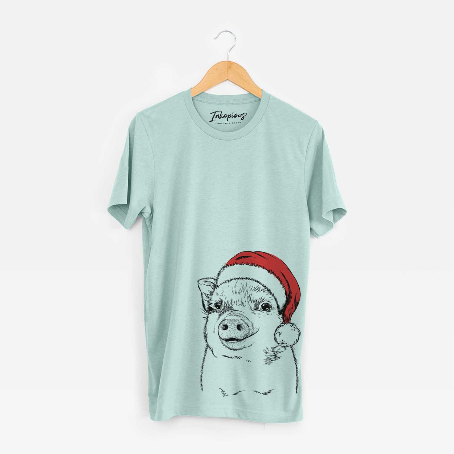 Santa Kevin the Spotted Pig - Unisex Crewneck