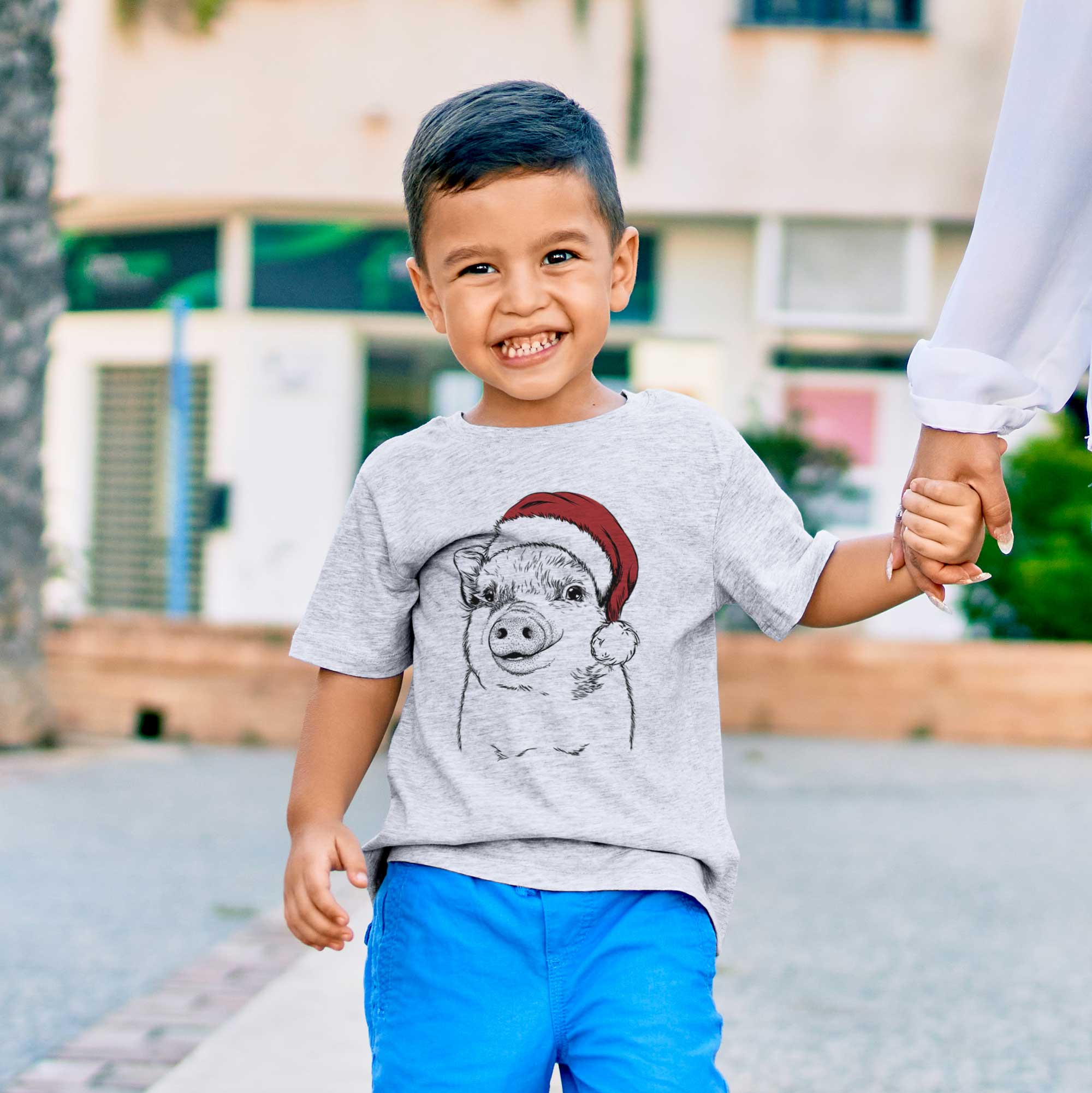 Santa Kevin the Spotted Pig - Kids/Youth/Toddler Shirt