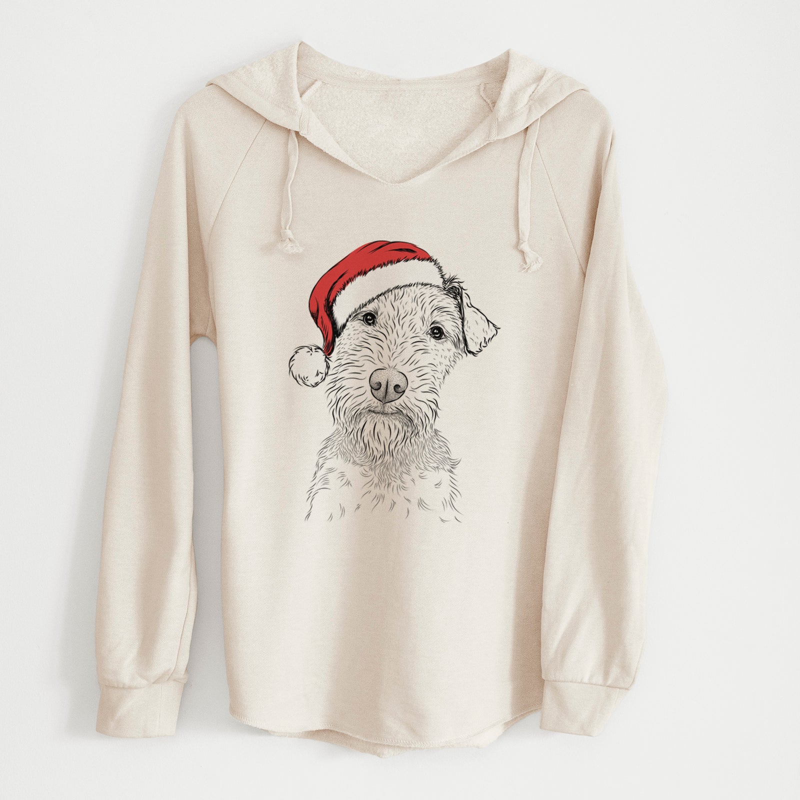 Santa Kiara the Welsh Terrier - Cali Wave Hooded Sweatshirt