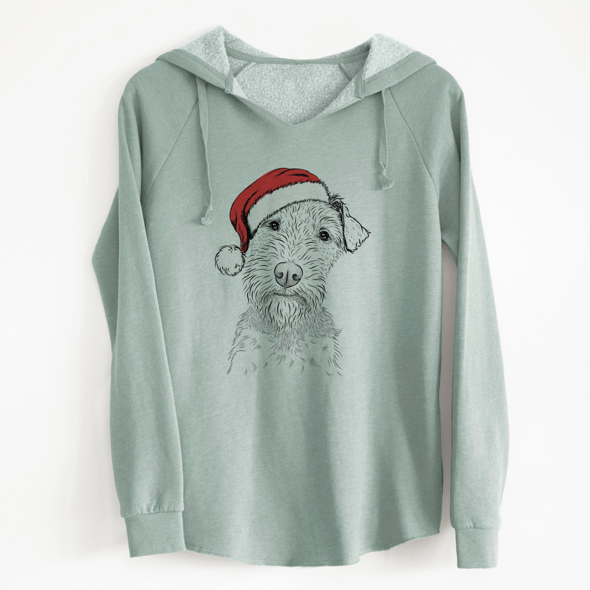 Santa Kiara the Welsh Terrier - Cali Wave Hooded Sweatshirt