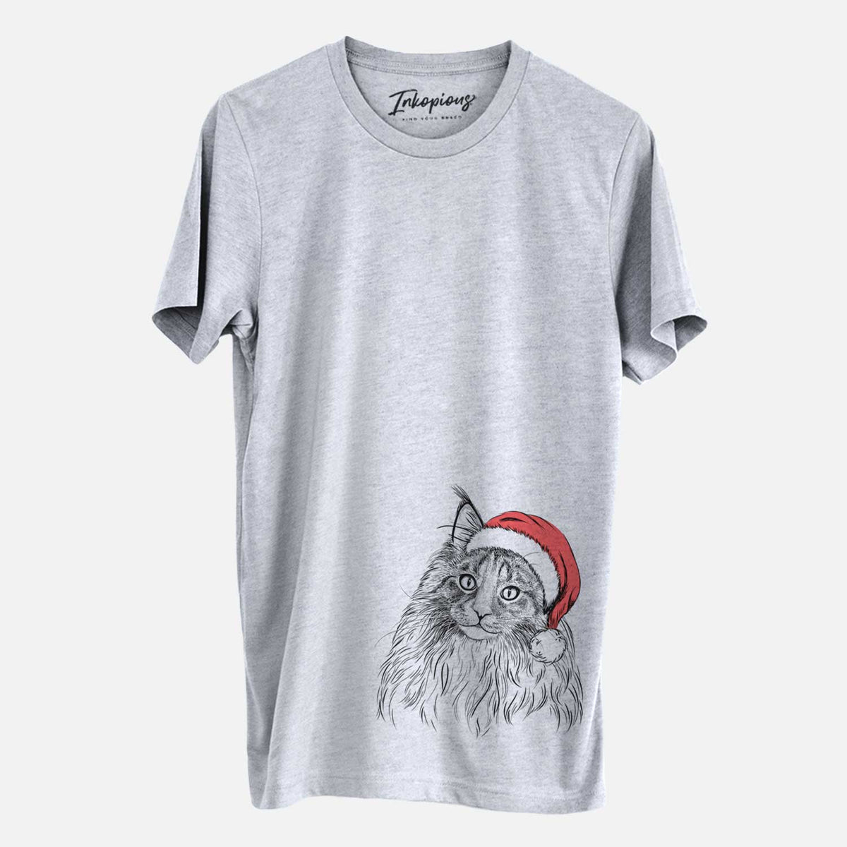 Santa Kiki the Maine Coon Cat - Unisex Crewneck