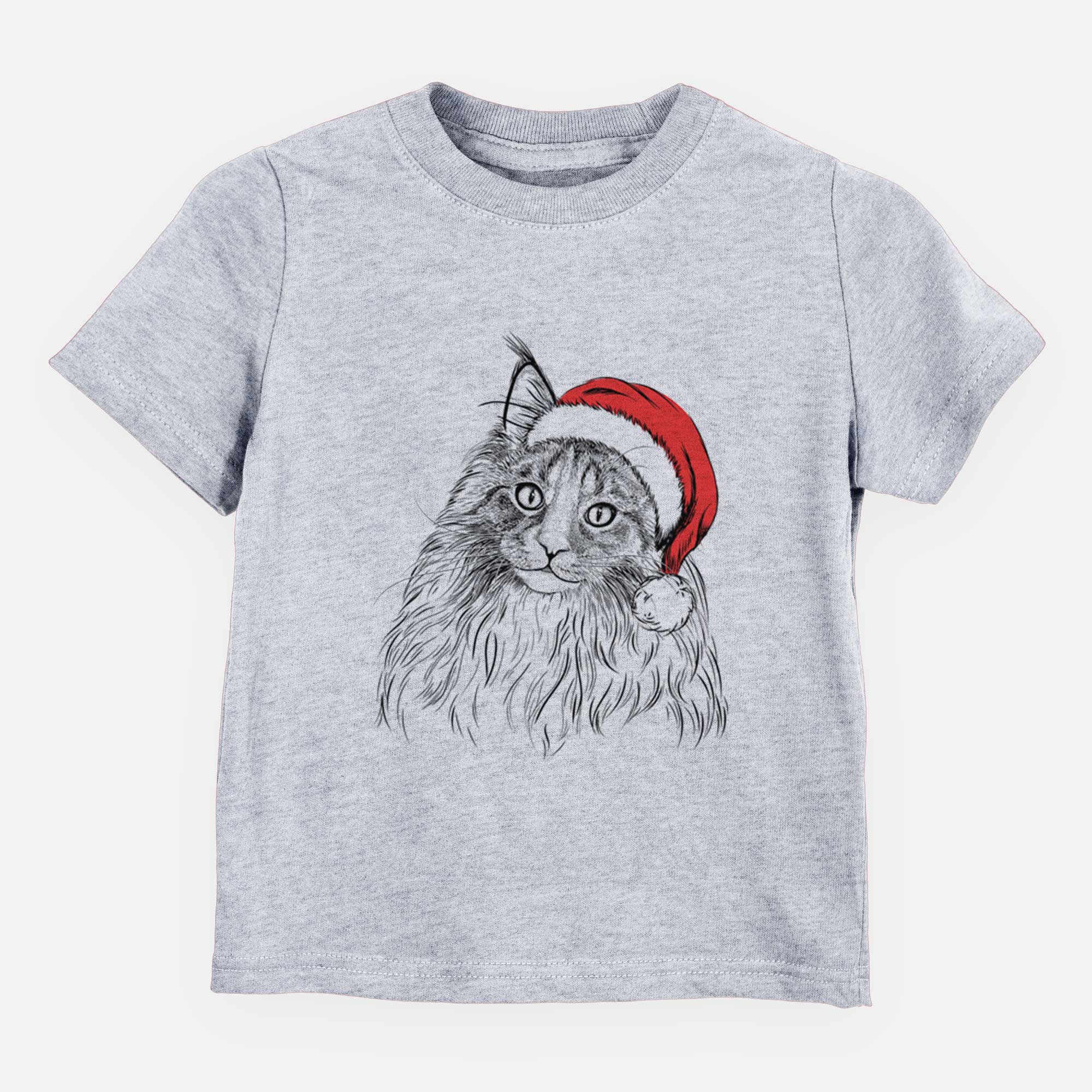 Santa Kiki the Maine Coon Cat - Kids/Youth/Toddler Shirt