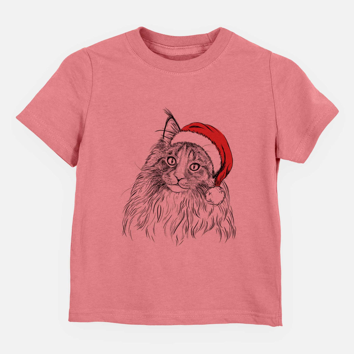 Santa Kiki the Maine Coon Cat - Kids/Youth/Toddler Shirt