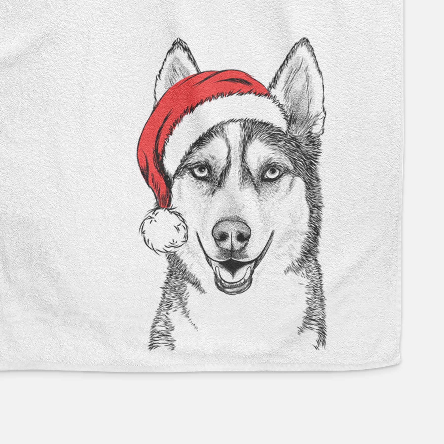 Kira the Siberian Husky Decorative Hand Towel