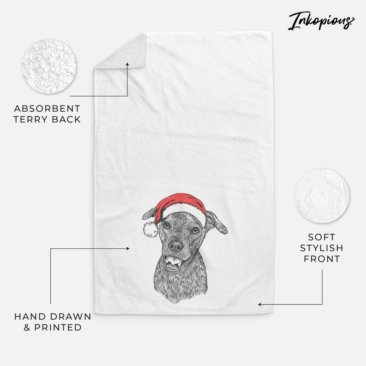 Kirby the Mountain Cur Mix Decorative Hand Towel