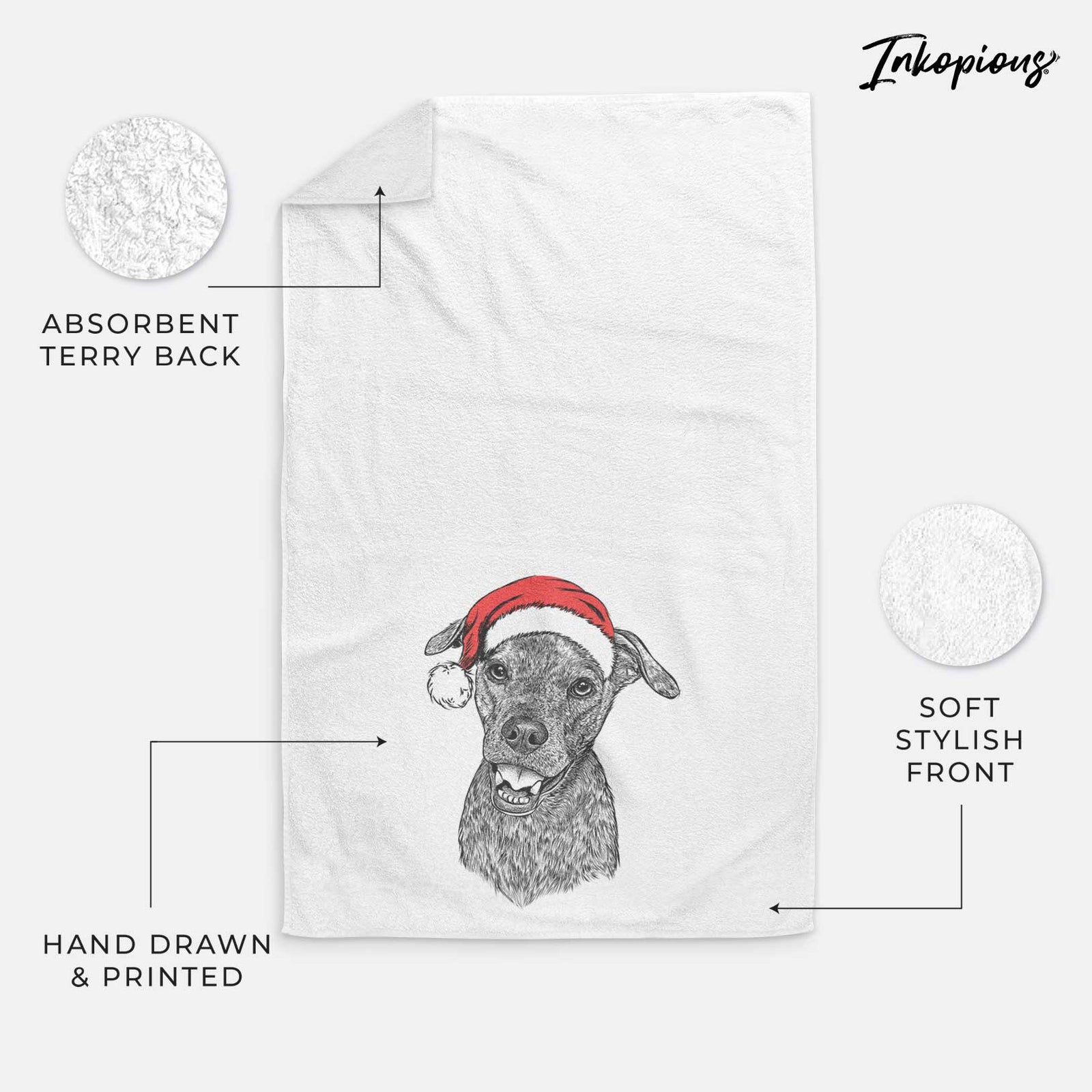 Kirby the Mountain Cur Mix Decorative Hand Towel