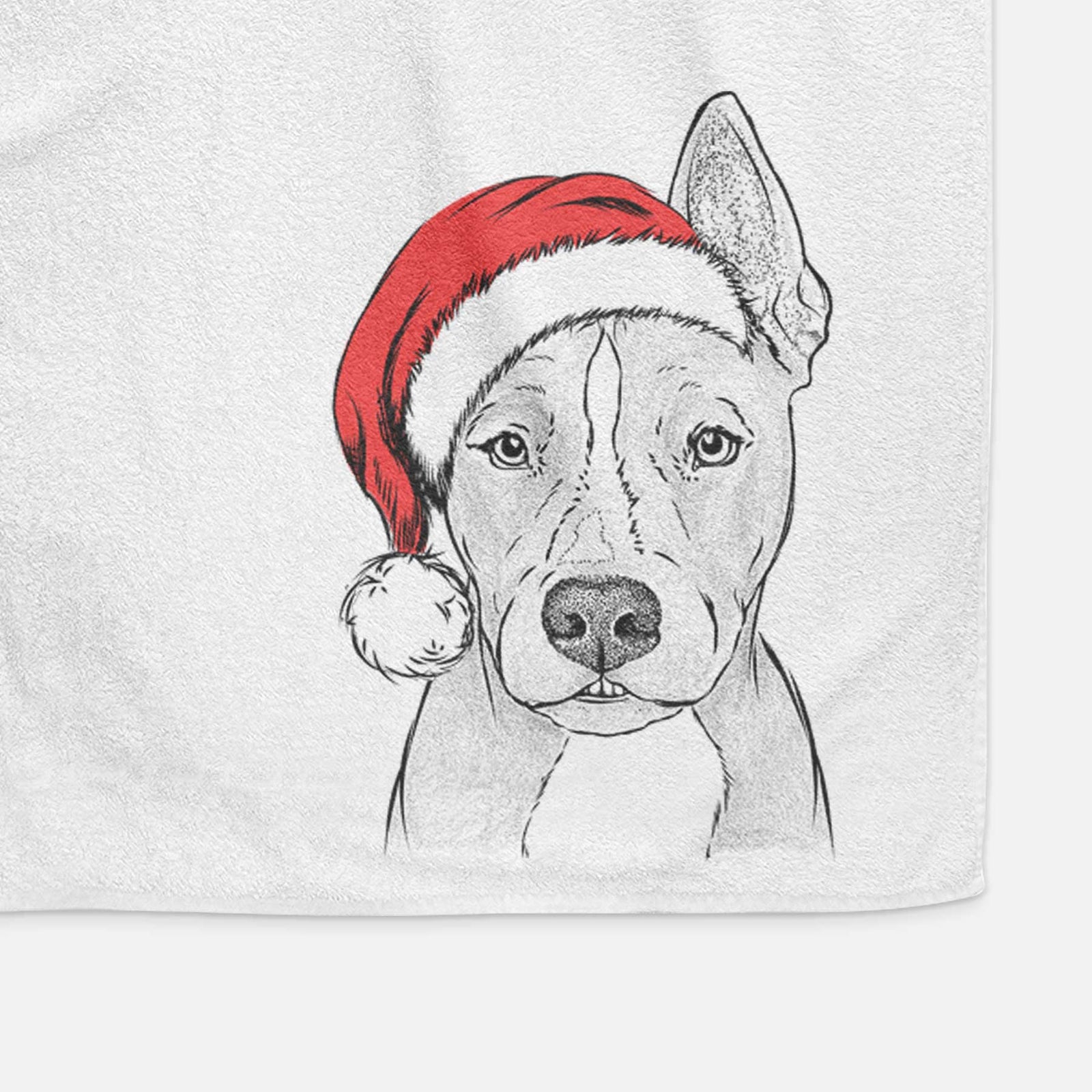 Kisses the Pitbull Decorative Hand Towel