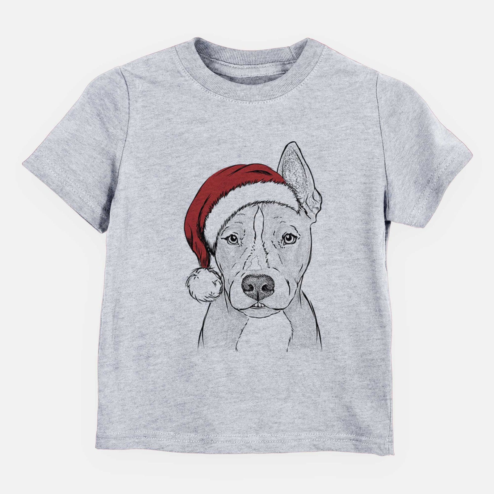 Santa Kisses the Pitbull - Kids/Youth/Toddler Shirt