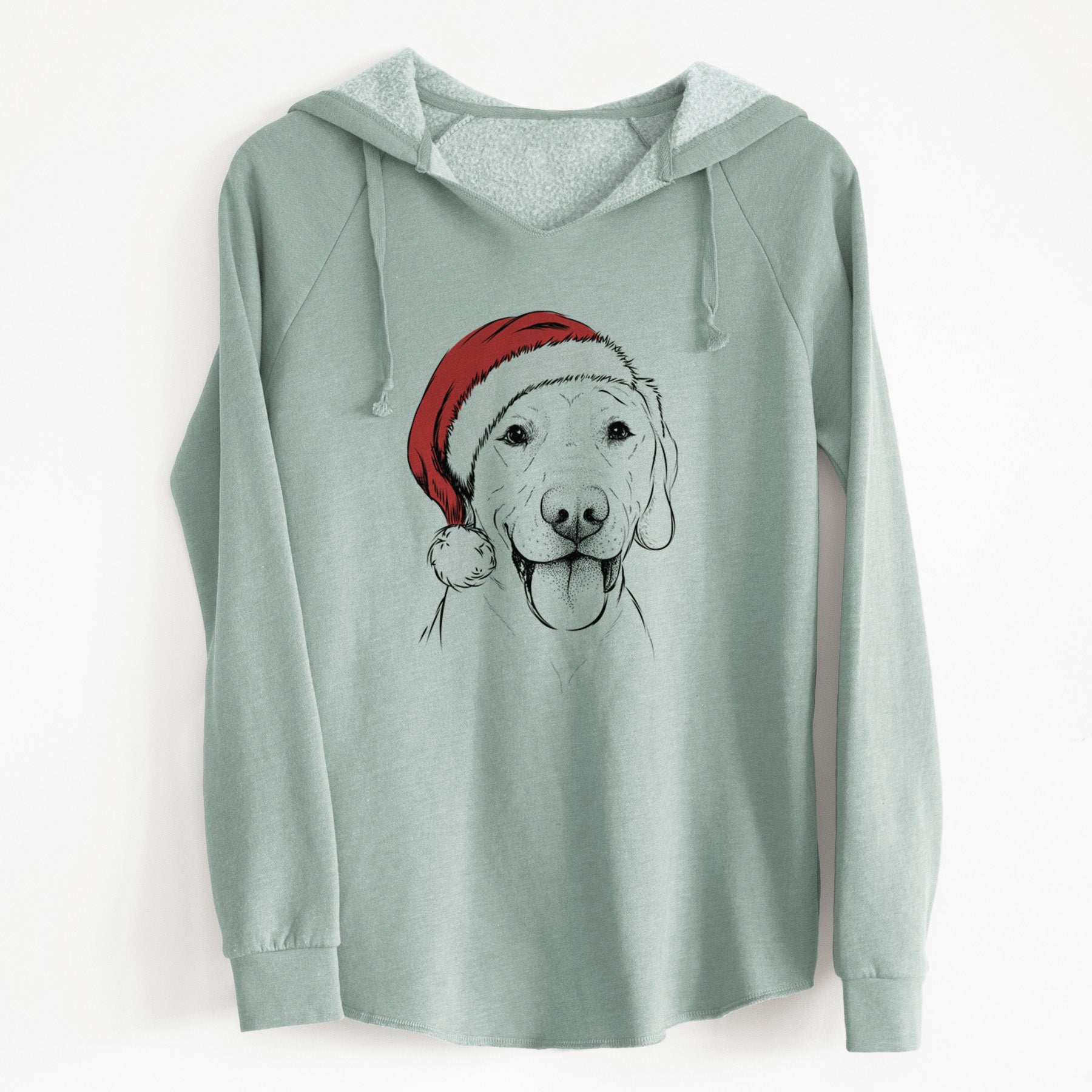 Santa Klay the Labrador Retriever - Cali Wave Hooded Sweatshirt
