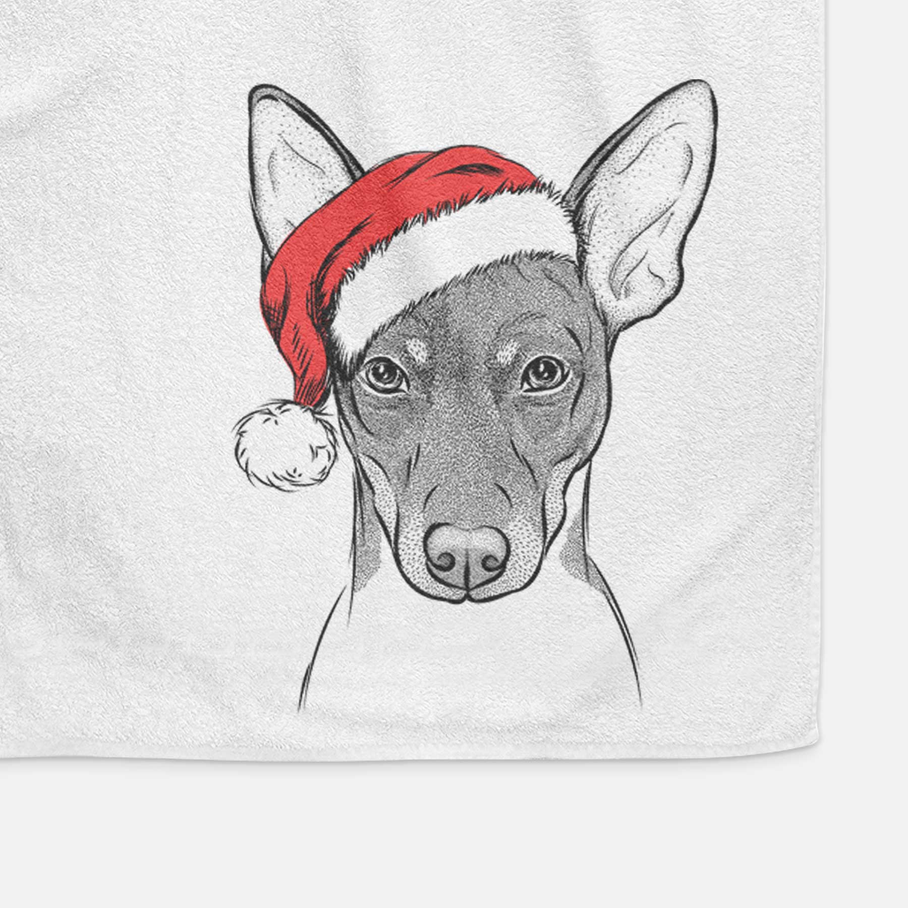 Knox the Rat Terrier Decorative Hand Towel