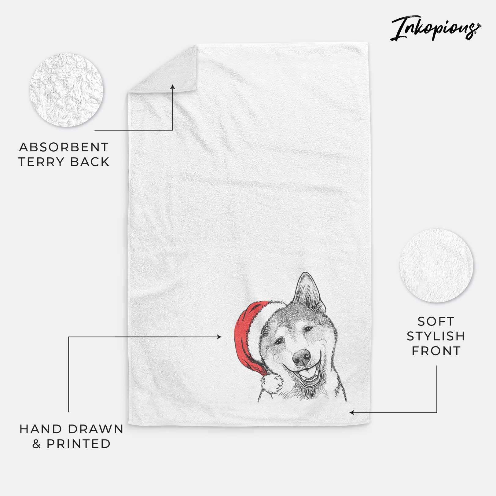 Koby the Shiba Inu Decorative Hand Towel