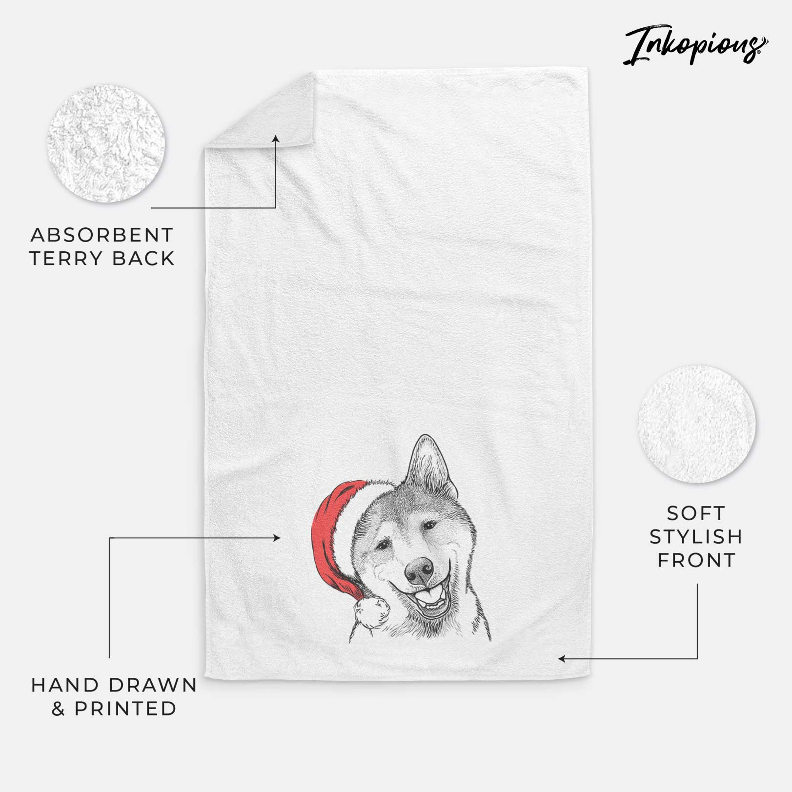 Koby the Shiba Inu Decorative Hand Towel