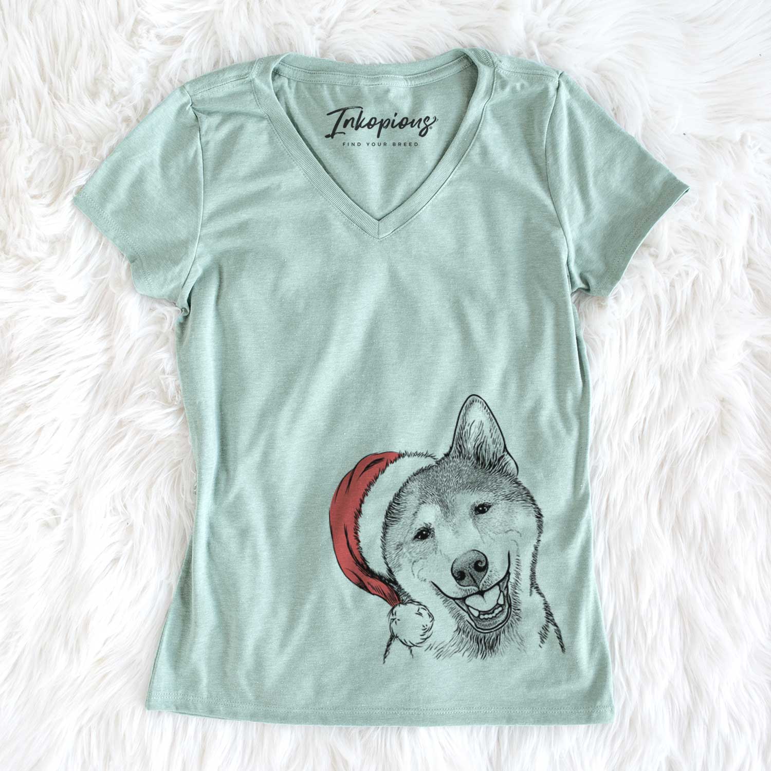 Koby the Shiba Inu - Women's V-neck Shirt