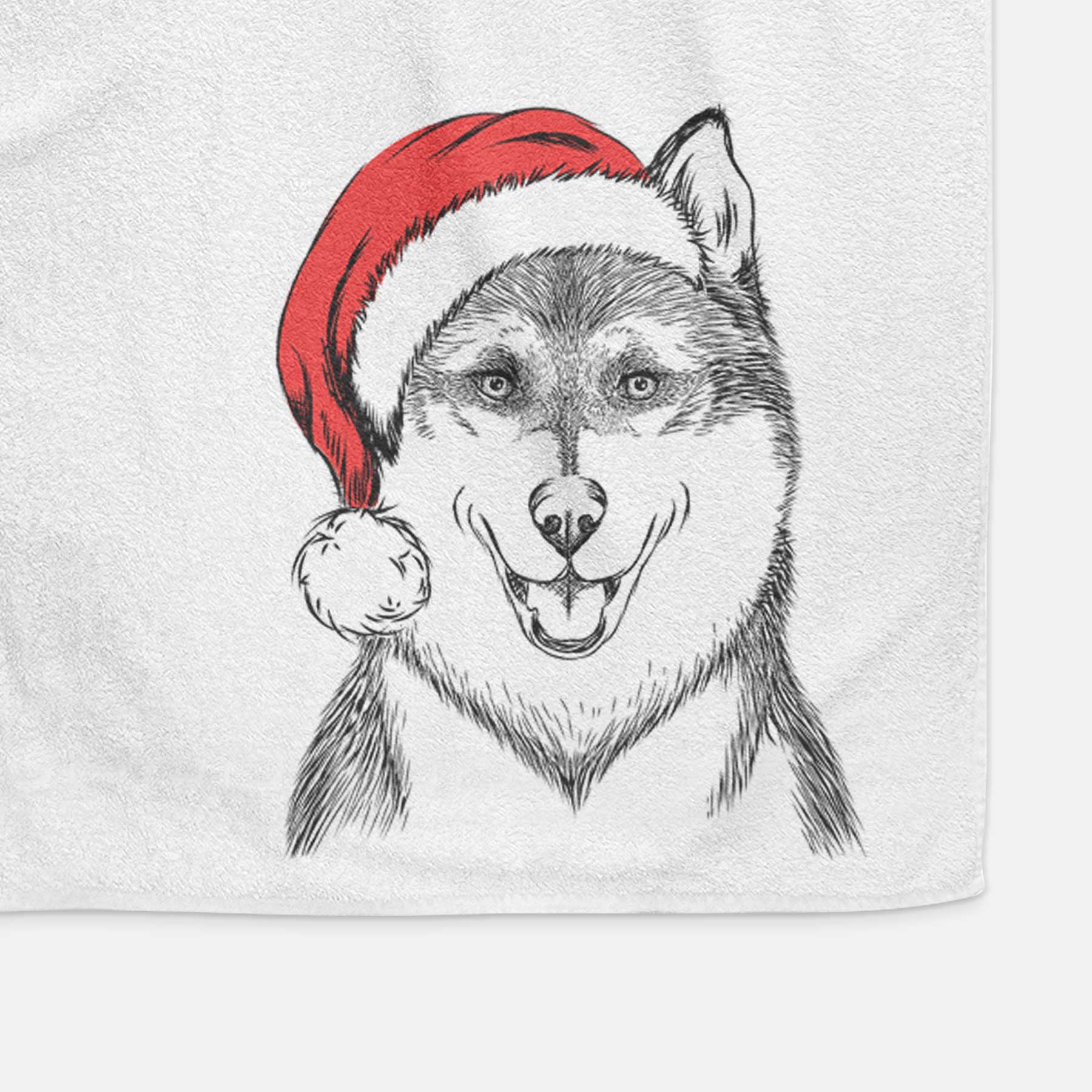 Koda the Siberian Husky Decorative Hand Towel