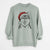 Santa Koda the Siberian Husky - Unisex Pigment Dyed Crew Sweatshirt