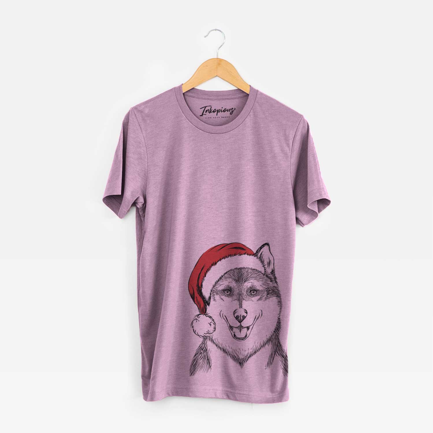 Santa Koda the Siberian Husky - Unisex Crewneck