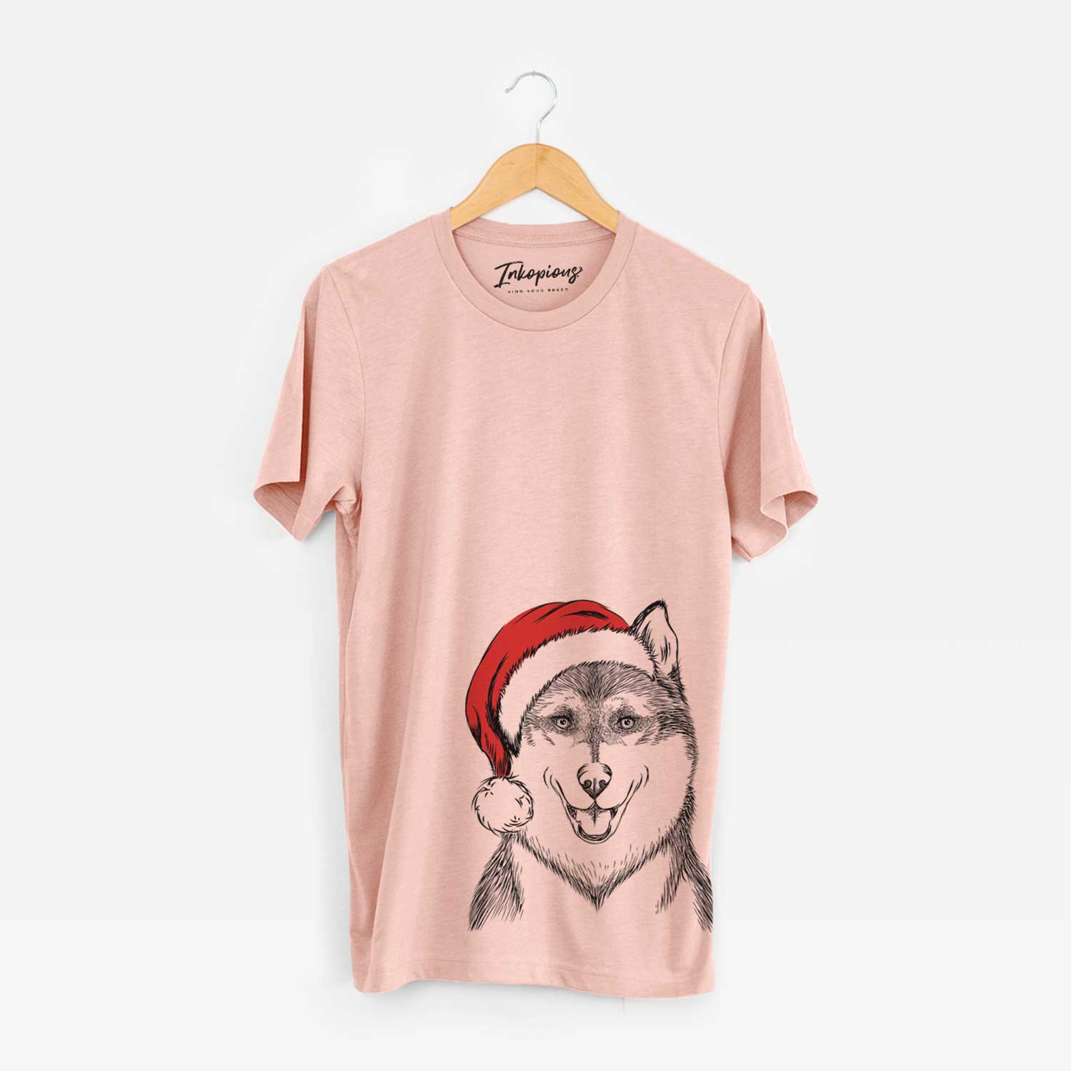 Santa Koda the Siberian Husky - Unisex Crewneck