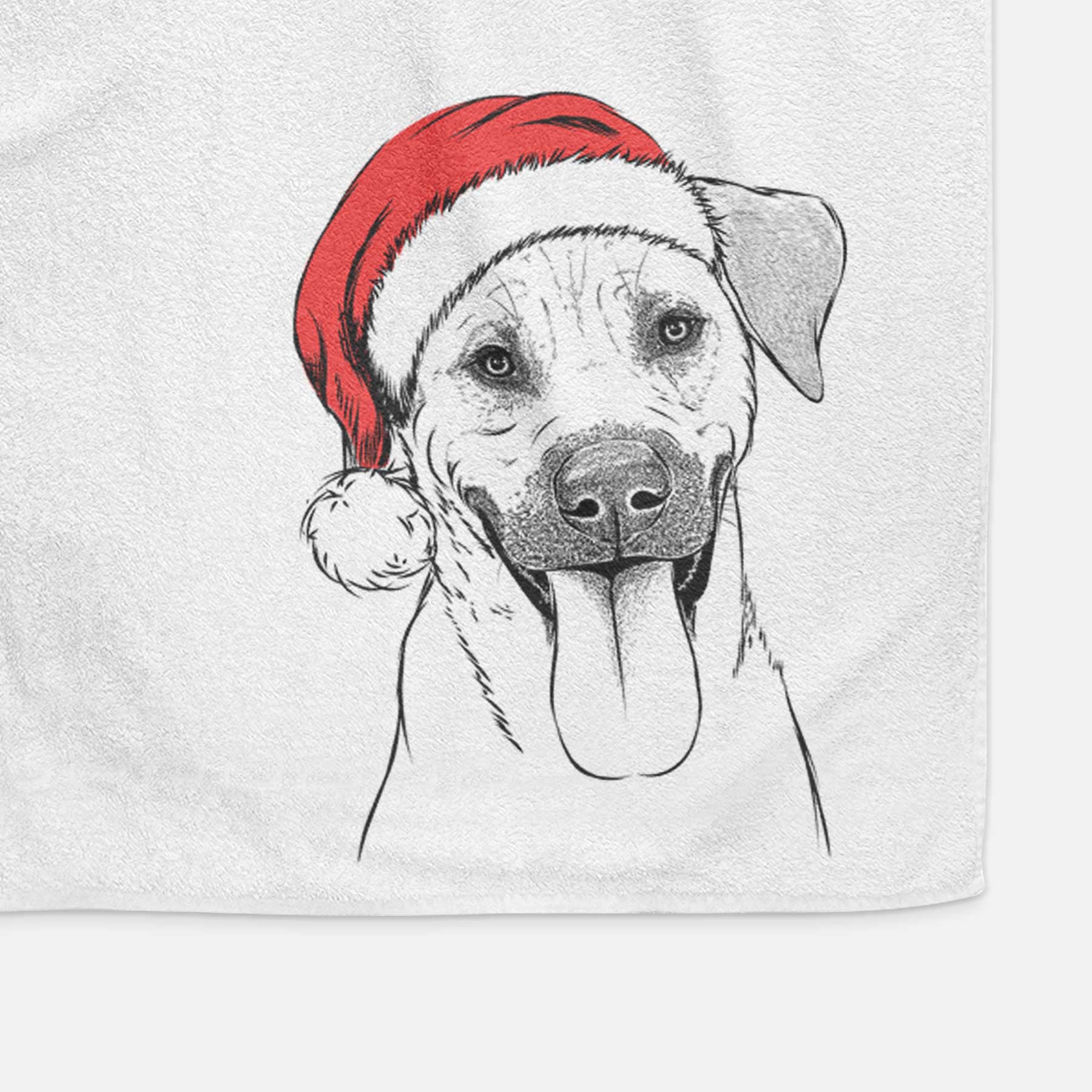 Koda the Black Mouth Cur Decorative Hand Towel