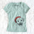 Santa Koda the Black Mouth Cur - Women's V-neck Shirt