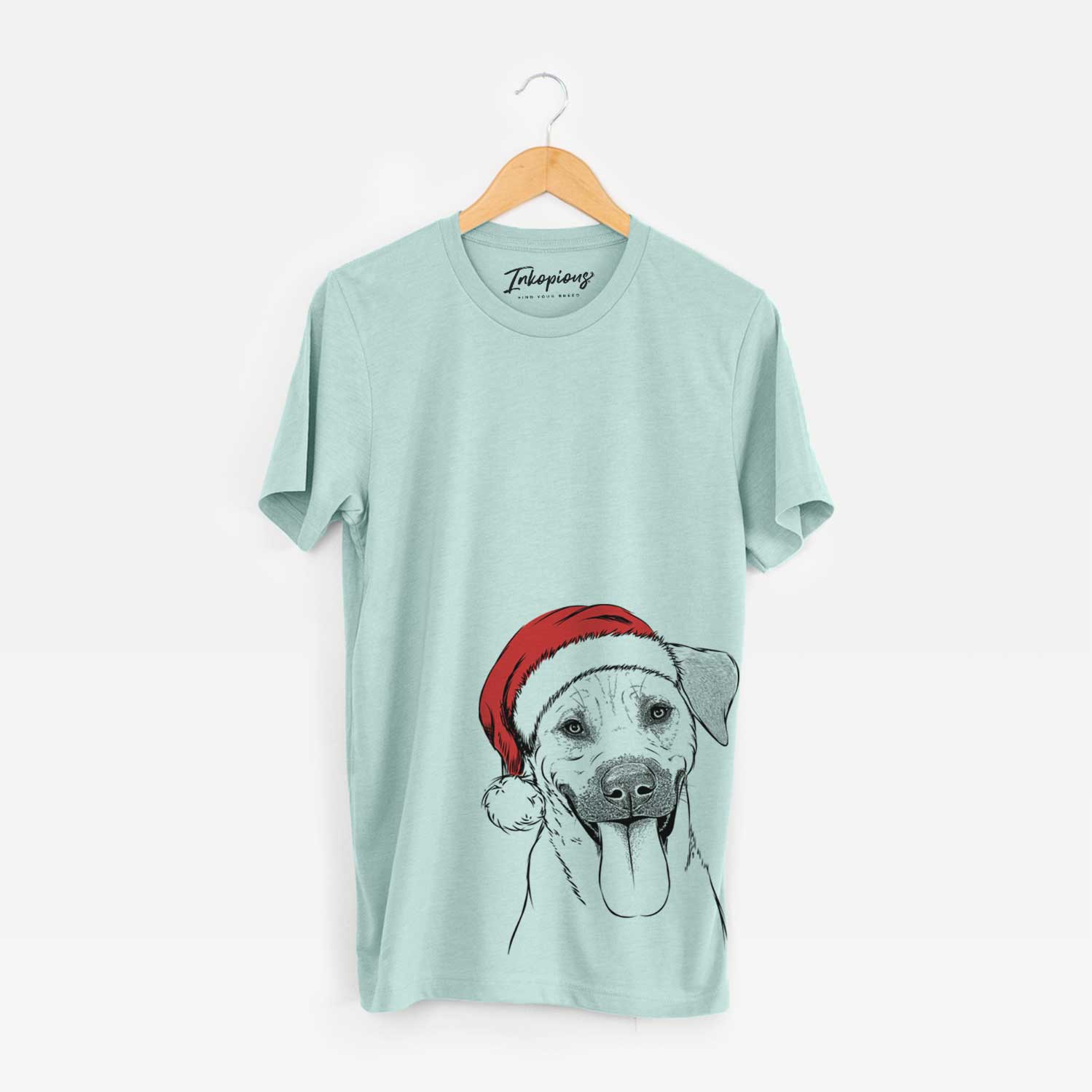 Santa Koda the Black Mouth Cur - Unisex Crewneck