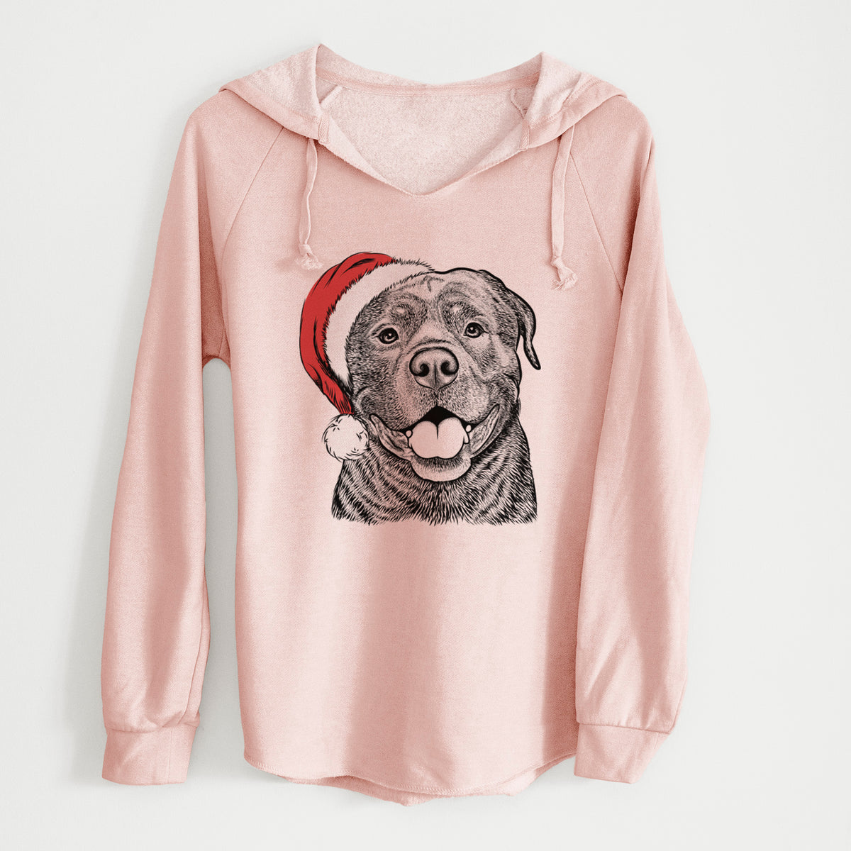 Santa Kojak the Rottweiler - Cali Wave Hooded Sweatshirt