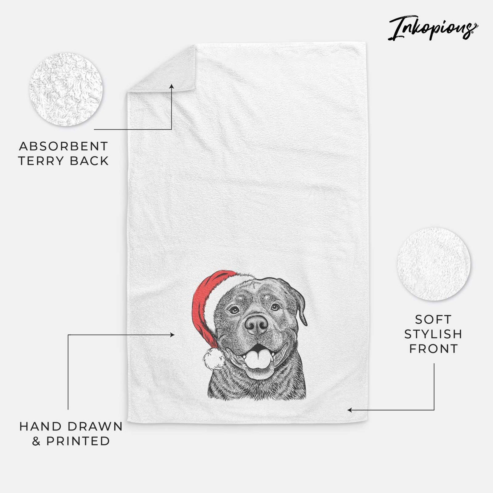 Kojak the Rottweiler Decorative Hand Towel