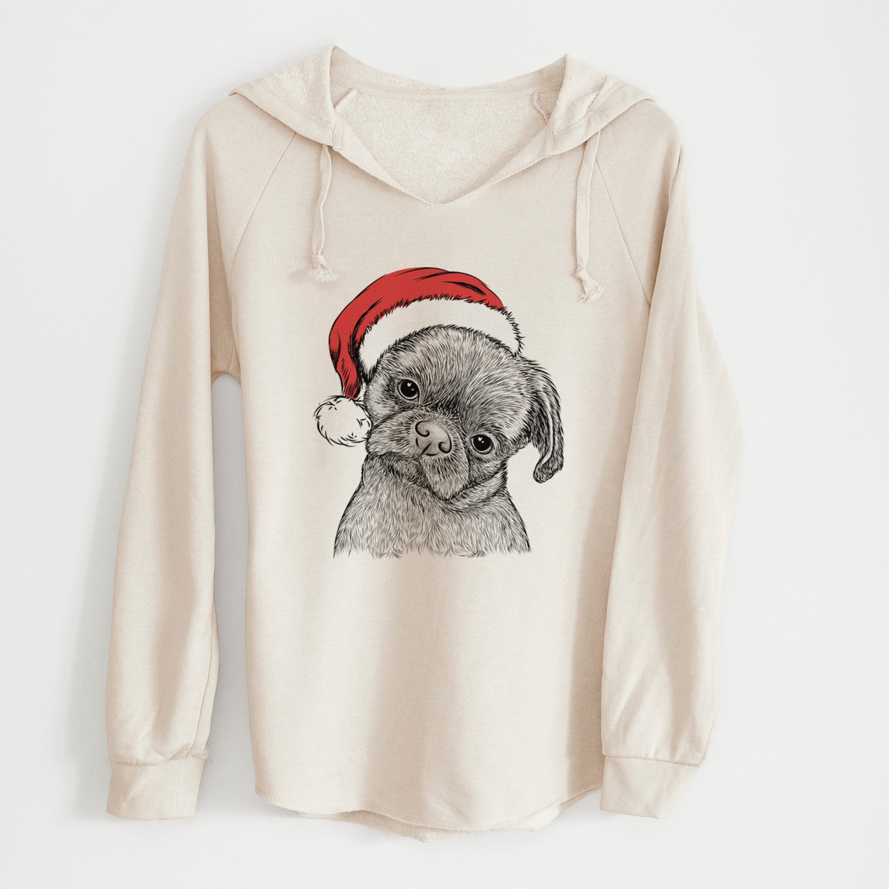 Santa Koko the Shih Tzu - Cali Wave Hooded Sweatshirt