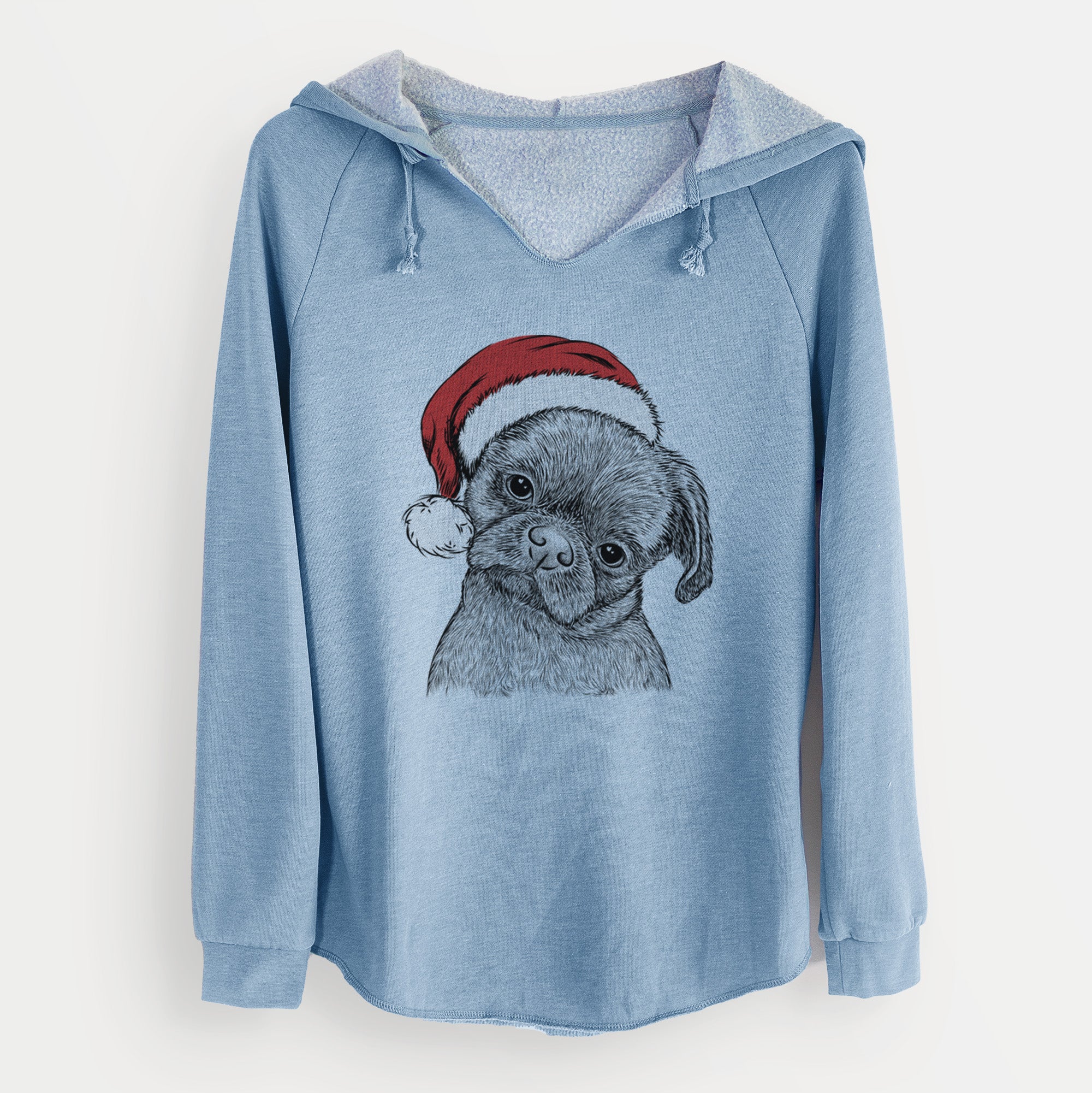 Santa Koko the Shih Tzu - Cali Wave Hooded Sweatshirt