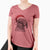 Santa Koko the Shih Tzu - Women's V-neck Shirt