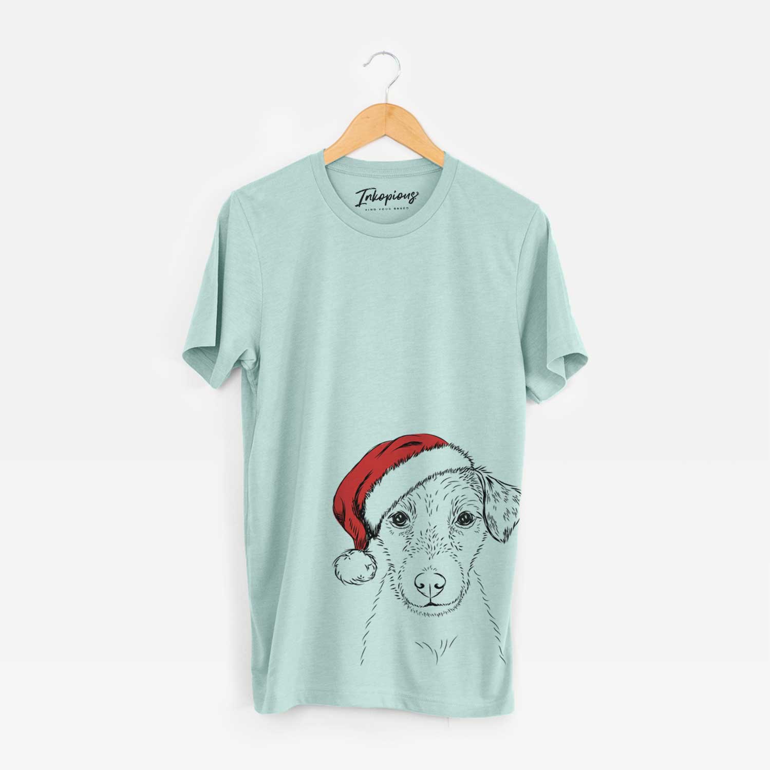 Santa Kozmo the Jack Russell Terrier - Unisex Crewneck