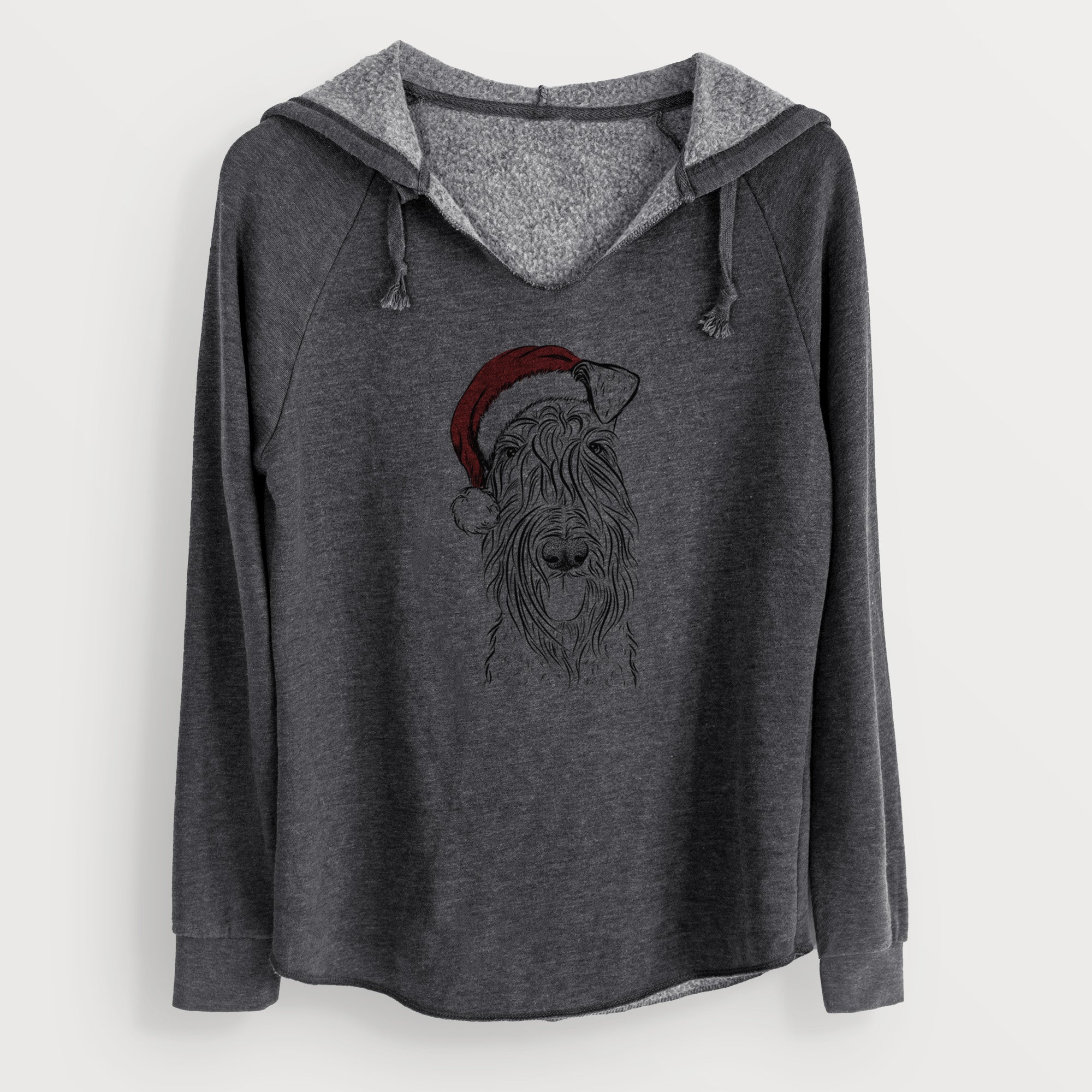 Santa Kricket the Kerry Blue Terrier - Cali Wave Hooded Sweatshirt