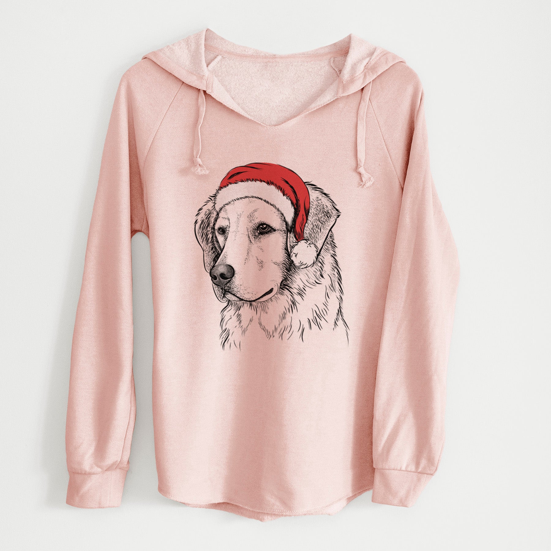 Santa Kula the Golden Retriever - Cali Wave Hooded Sweatshirt