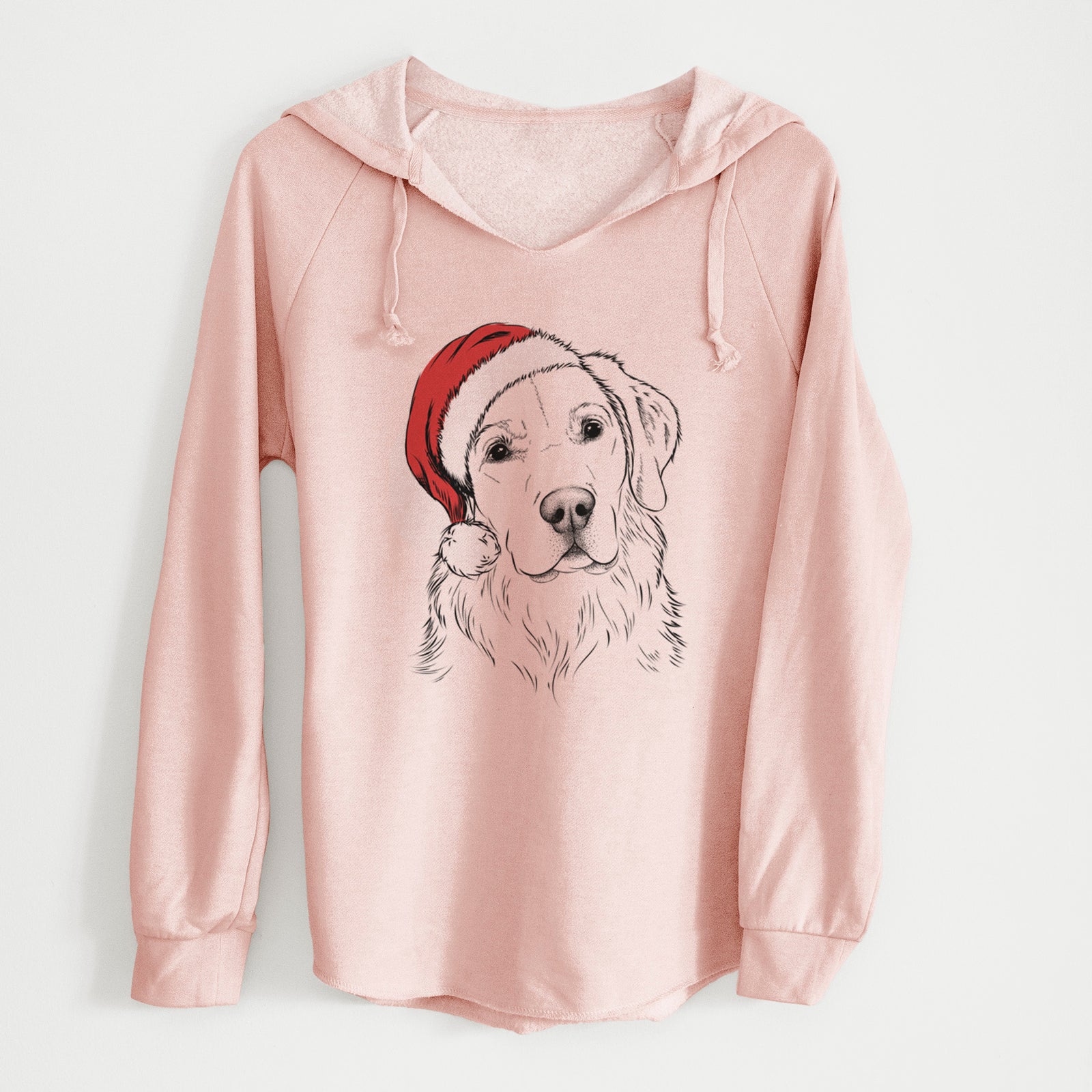 Santa Kula the Golden Retriever - Cali Wave Hooded Sweatshirt