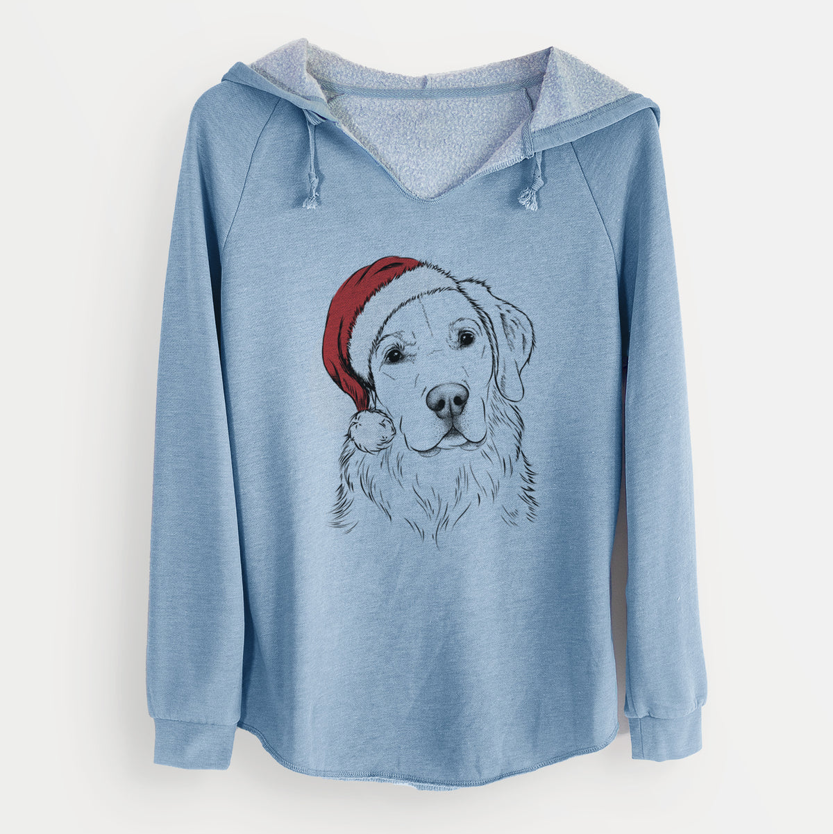 Santa Kula the Golden Retriever - Cali Wave Hooded Sweatshirt