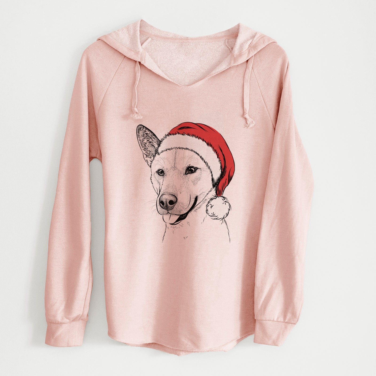 Santa Kulfi the Jindo Shiba Inu Mix - Cali Wave Hooded Sweatshirt