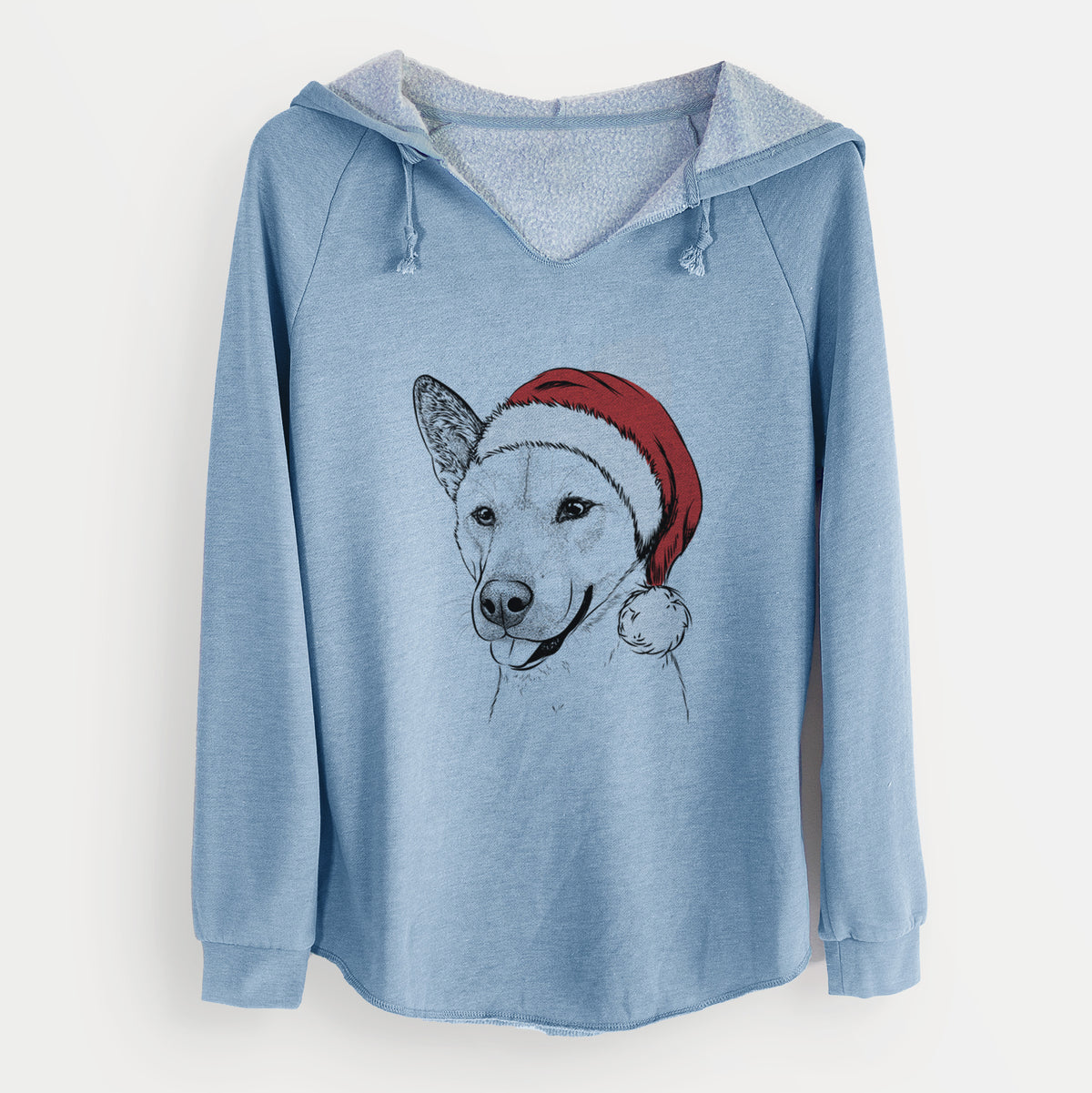 Santa Kulfi the Jindo Shiba Inu Mix - Cali Wave Hooded Sweatshirt