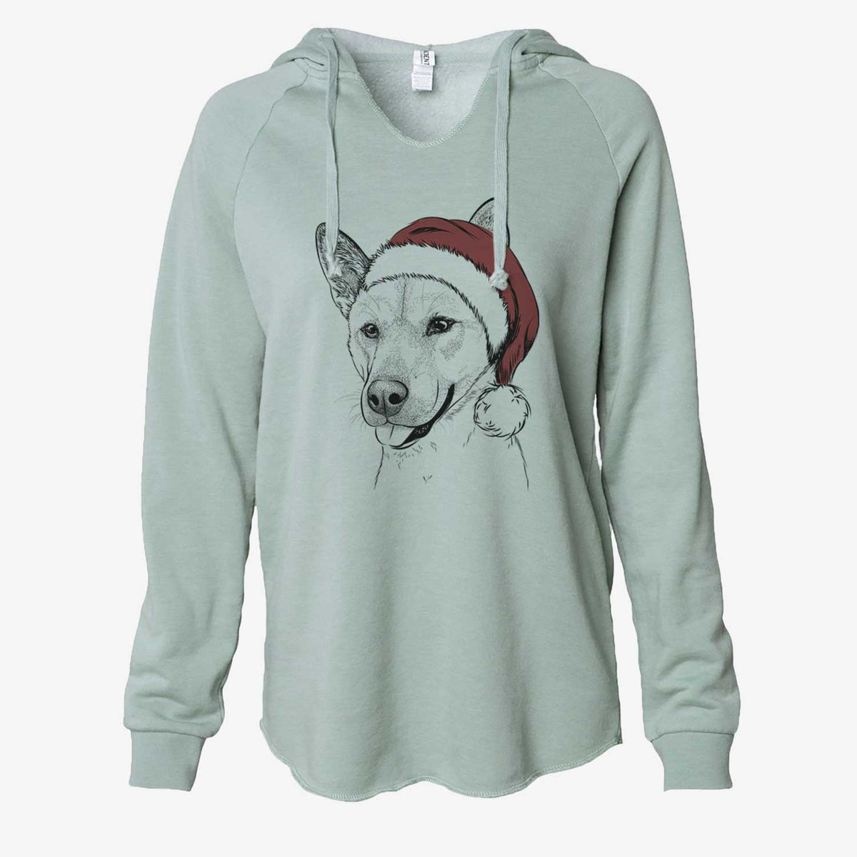 Kulfi the Jindo Shiba Inu Mix - Cali Wave Hooded Sweatshirt