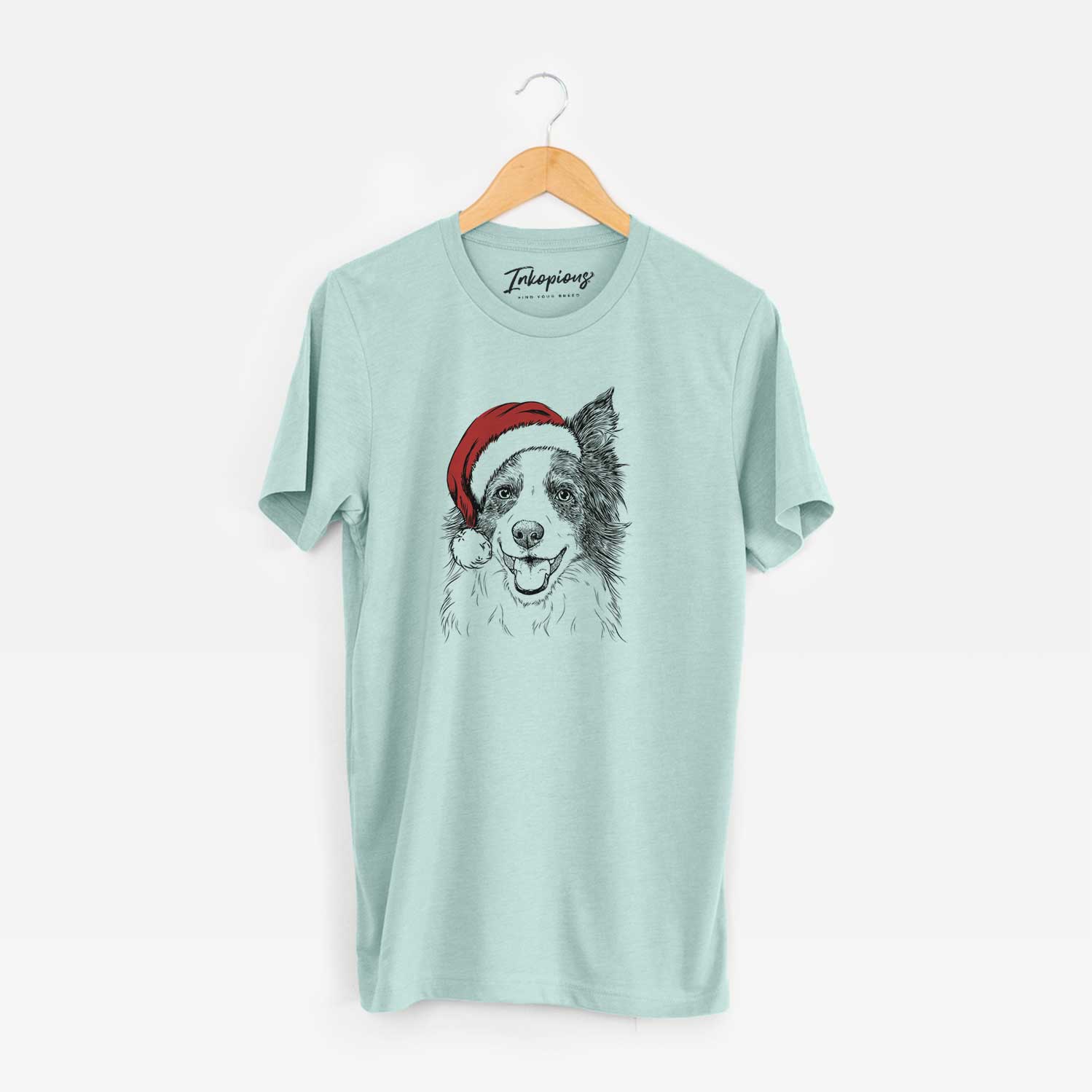 Santa Kylee the Border Collie - Unisex Crewneck