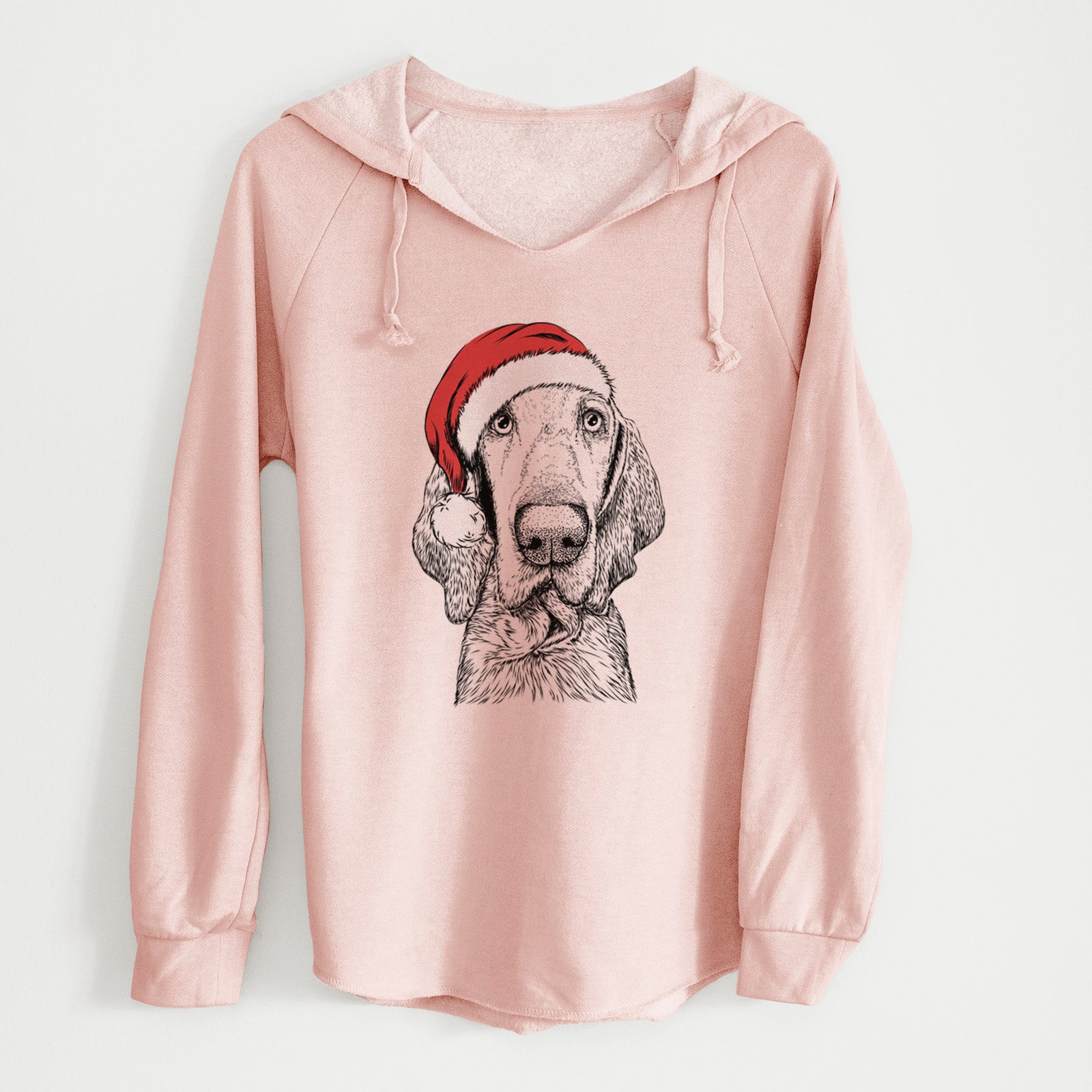 Santa Kylie the Bracco Italiano - Cali Wave Hooded Sweatshirt