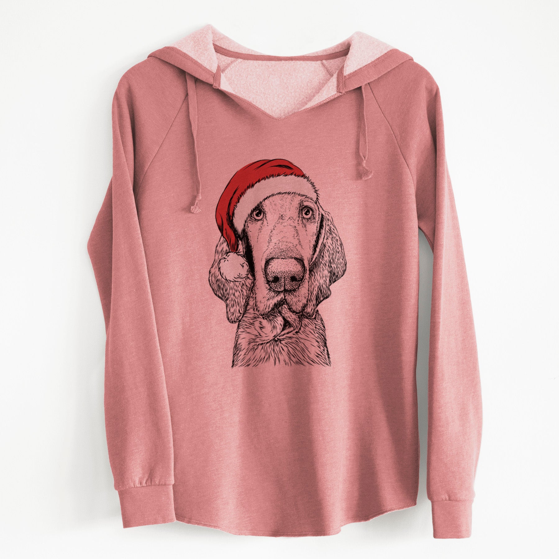 Santa Kylie the Bracco Italiano - Cali Wave Hooded Sweatshirt