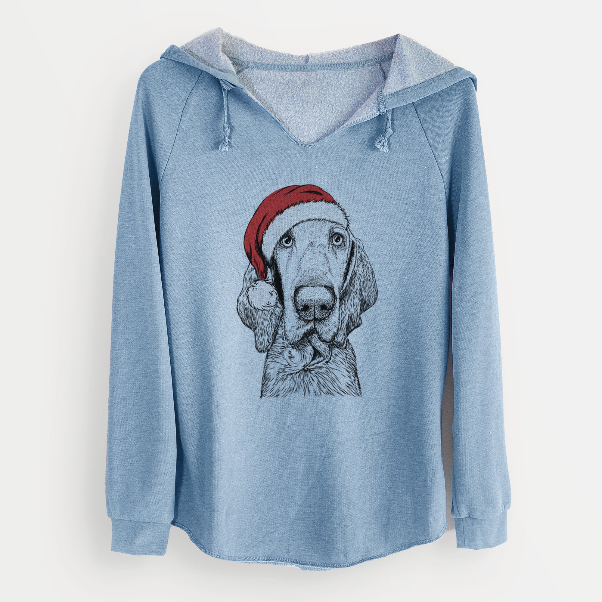 Santa Kylie the Bracco Italiano - Cali Wave Hooded Sweatshirt