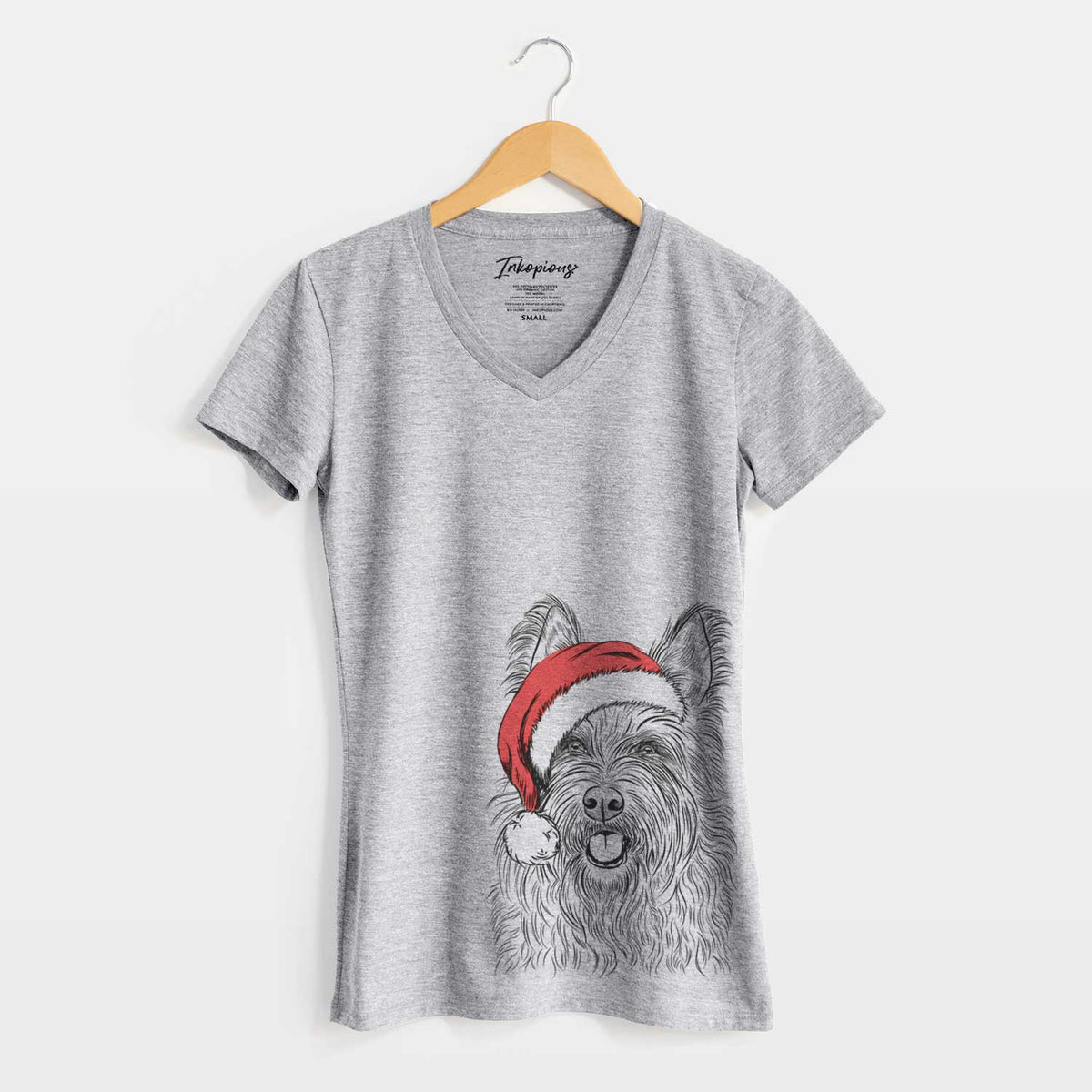 Santa Kyros the Berger Picard - Women's V-neck Shirt