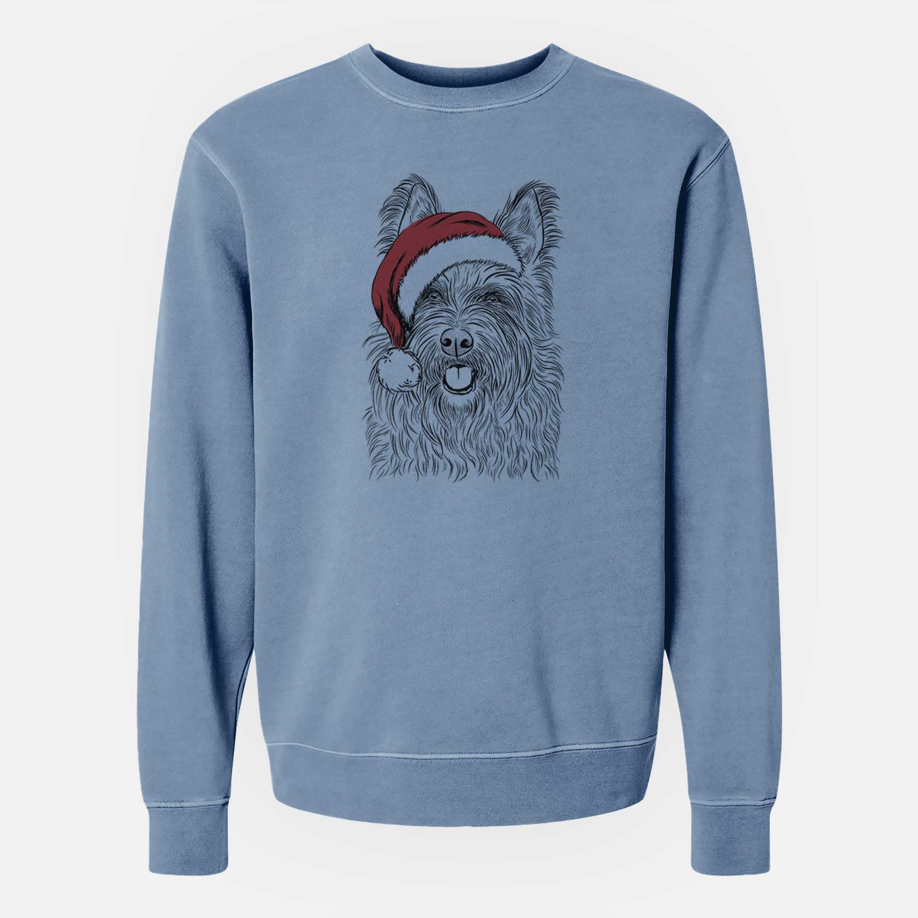 Santa Kyros the Berger Picard - Unisex Pigment Dyed Crew Sweatshirt