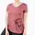 Santa Kyu the Windsprite - Women's V-neck Shirt