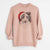 Santa Lady Bug the Border Collie - Unisex Pigment Dyed Crew Sweatshirt