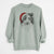 Santa Lady Bug the Border Collie - Unisex Pigment Dyed Crew Sweatshirt