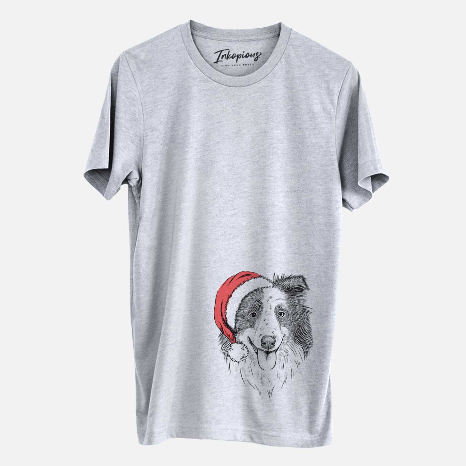 Santa Lady Bug the Border Collie - Unisex Crewneck