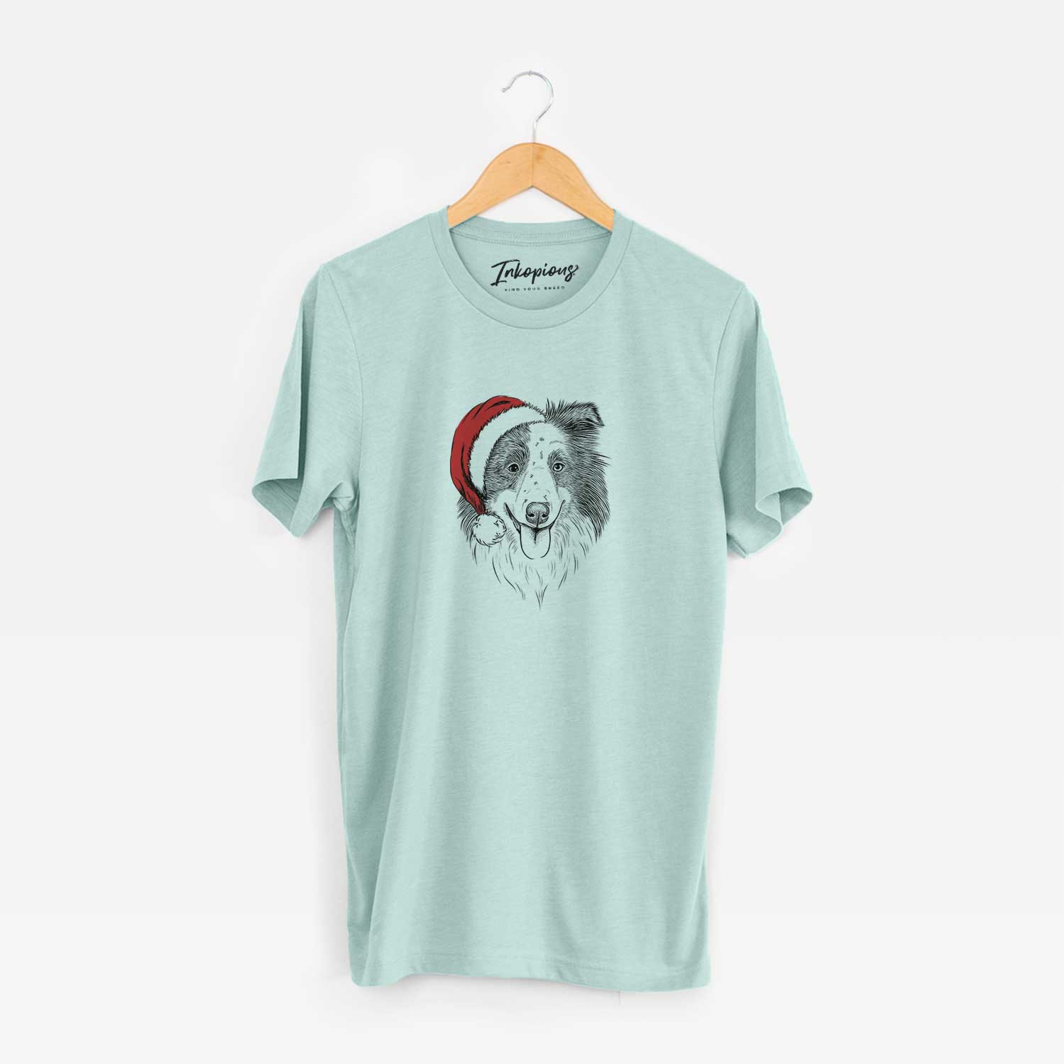 Santa Lady Bug the Border Collie - Unisex Crewneck